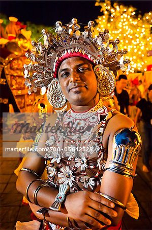 Portrait of Ves Dancer, Esala Perehera Festival, Kandy, Sri Lanka Portrait of Ves Dancer, Esala Perehera Festival, Kandy, Sri Lanka