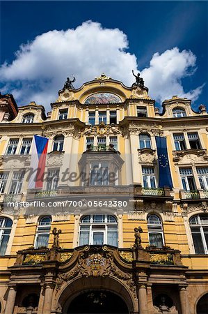 Building in Josefov, Prague, Czech Republic