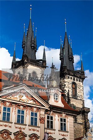 Church of Our Lady before Tyn, Old Town, Prague, Czech Republic