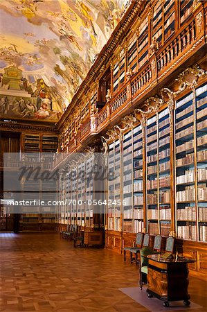 Philosophical Hall, Strahov Monastery, Strahov, Prague, Czech Republic