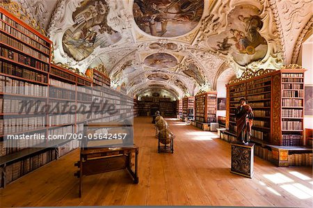 Philosophique Hall, du monastère de Strahov, Prague Castle District, Prague, République tchèque