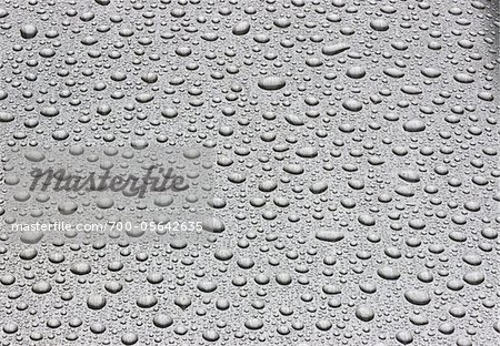 Water Drops on Stainless Steel