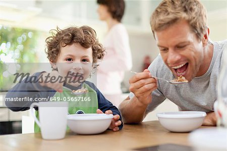 Père et fils, déjeuner Père et fils, déjeuner