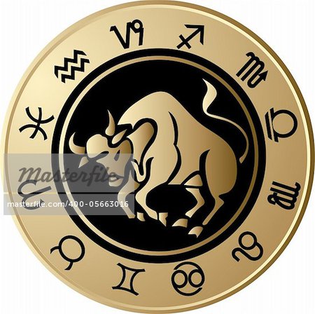 Vector Horoscope Taurus