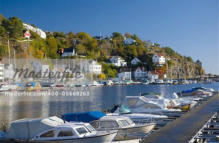 harbour of Risor, Norway