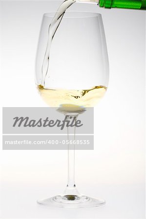 wineglass with white wine