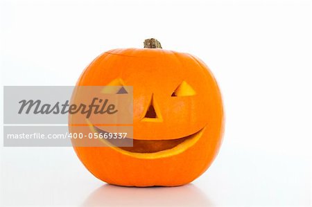 Halloween lantern on a white background