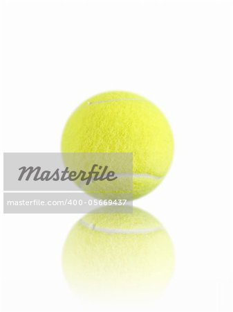 Sporting tennis balls isolated against a white background
