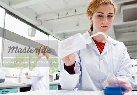 Science students working in a laboratory