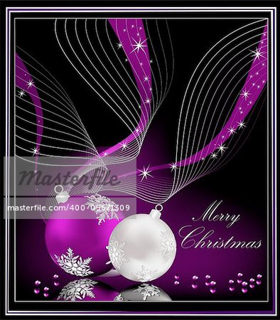 Violet Christmas background