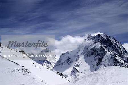 Caucasus Mountains. Region Dombay, Mount Dombay-Ulgen.