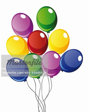 nice illustration of a ballons isolated on white