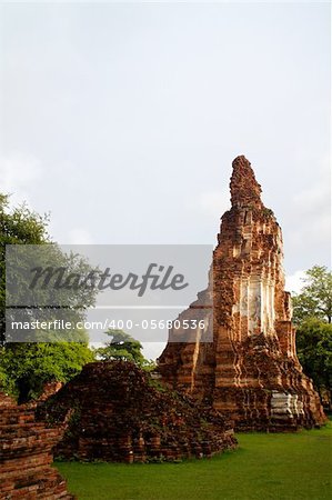 Pagoda at Wat Chaiwattanaram Temple, Ayutthaya, Thailand