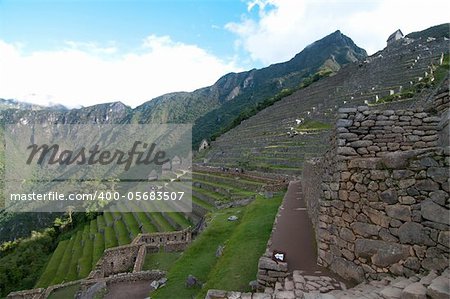 The picture of the Machu Picchu place of interest, Peru