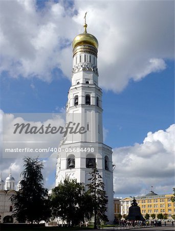 belfry of Ivan the Great in the Kremlin Territory