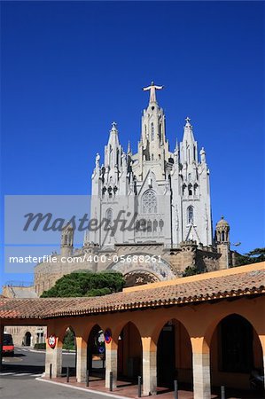 The Expiatory Temple of the Sacred Heart in Barcelona (Spain)