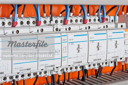 New control panel with static energy meters and circuit-breakers (fuse)