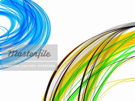 abstract  multi color wave backgorund vector illustration