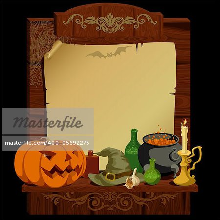 halloween background, this illustration may be useful as designer work