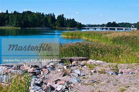 famous bridge to the island Seurasaari in Helsinki