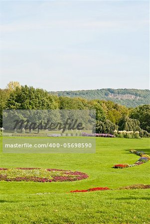 Rheinaue, a leisure park on the banks of the Rhine in Bonn, Germany
