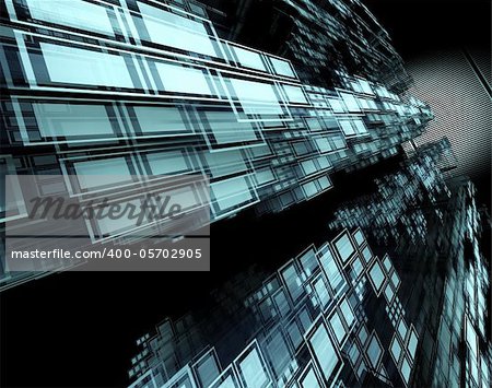 3d abstract technology background and squares