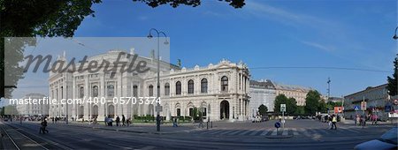 Antique beautiful old Burgtheater in Vienna