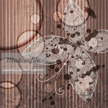 eps 10, vector abstract butterfly on grunge background