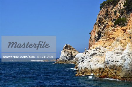 Costa Brava landscape at Lloret de Mar. Catalonia, Spain