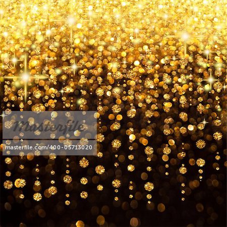 Illustration of Rain of Lights Christmas or Party Background
