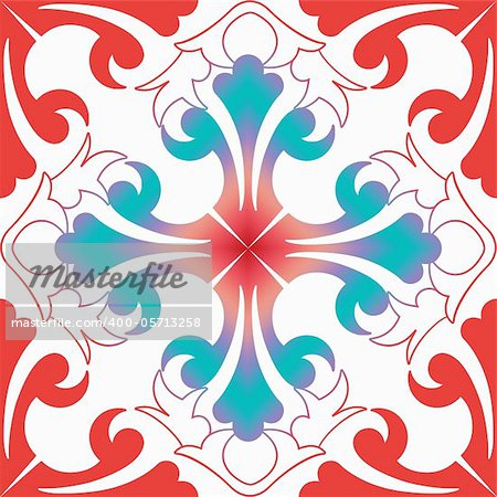 Background of colorful and fashion seamless floral pattern