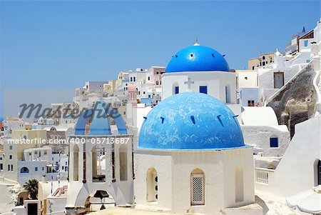 Santorini island in Greece