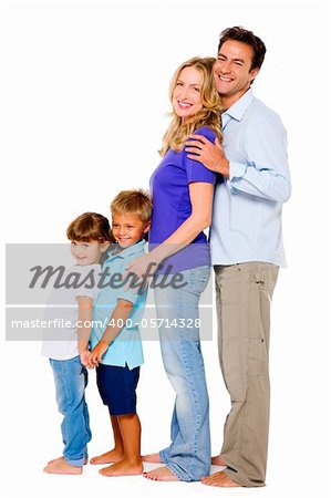 couple with two children