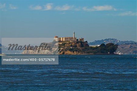 Alcatraz Island in San Francisco Bay California
