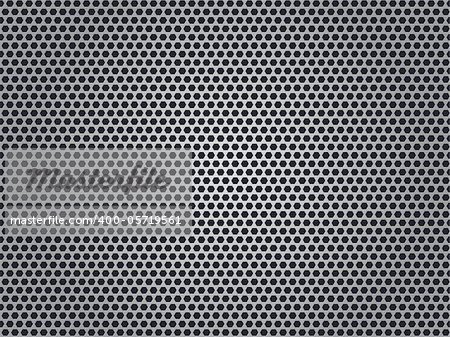 Seamless Silver Metal Texture or Background. Vector Illustration