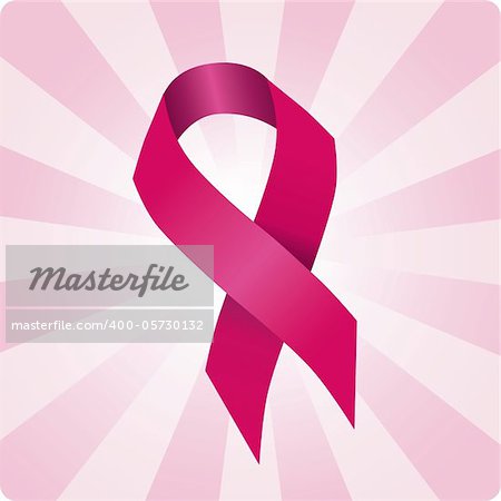 Breast cancer  ribbon  vector social  illustration. Woman solidarity.