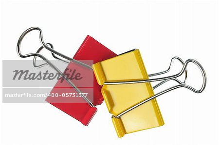 Paperclips on White Background