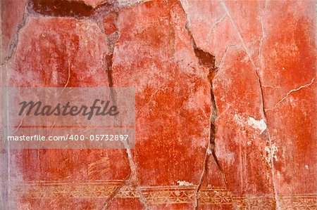 Detail of Pompeii site. The city of was destroyed and completely buried during a long catastrophic eruption of the volcano Mount Vesuvius