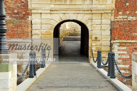 architecture details of Kalemegdan fortress in Belgrade, King Gate