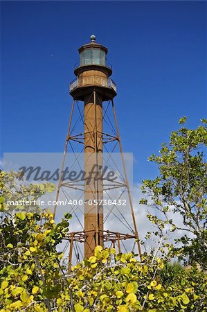 View of the old Sanibel Island Lighthouse, Florida