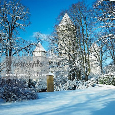 Konopiste Chateau in winter, Czech Republic