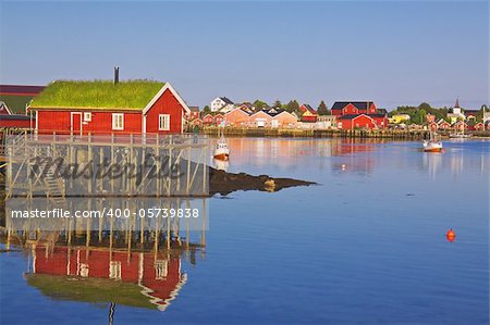 Reine, picturesque fishing village on Lofoten, Norway