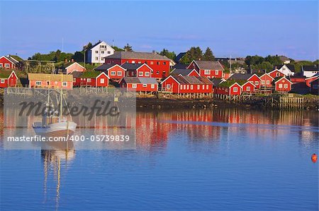 Reine, picturesque fishing village on Lofoten, Norway