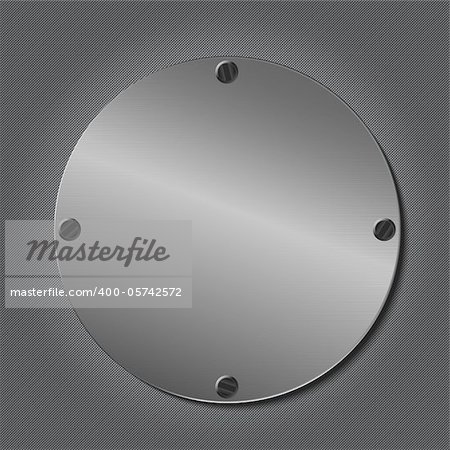 Vector Metal Round Plate