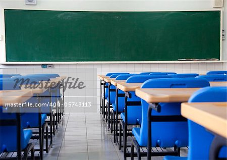 Empty  classroom of school