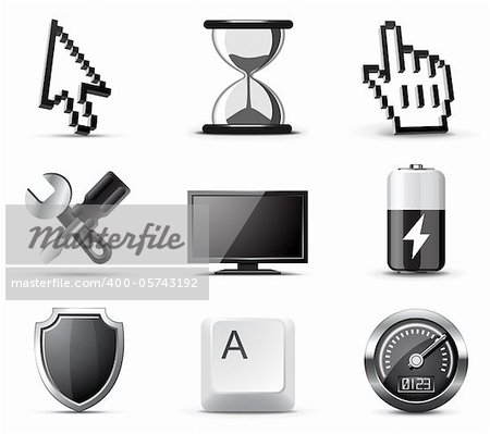 Computer  icons | B&W series