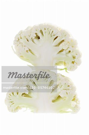 Cauliflower on White Background