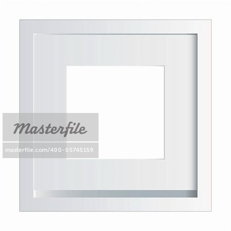 White picture or photo frame made of painted wood