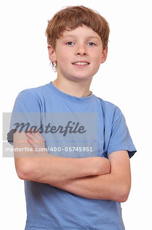 Portrait of a confident young boy with arms crossed