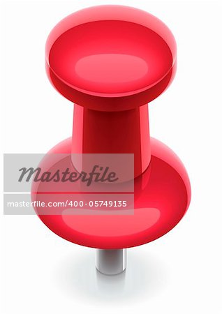 Detailed icon representing red pushpin